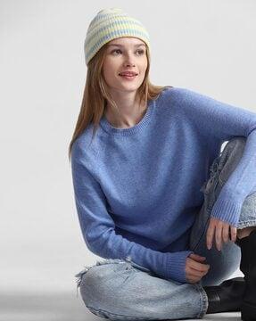 knitted round-neck pullover