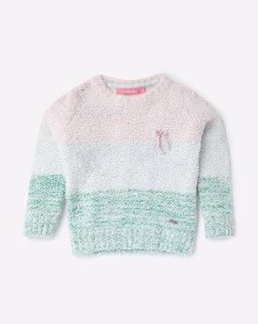 knitted round-neck sweater