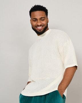knitted round-neck t-shirt