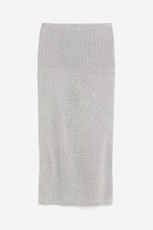 knitted shimmering skirt