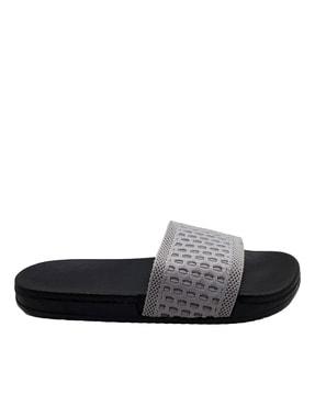 knitted slip-on slides