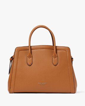 knott pebbled large satchel bag