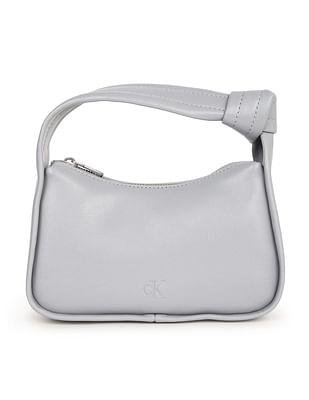 knotted handle solid hand bag