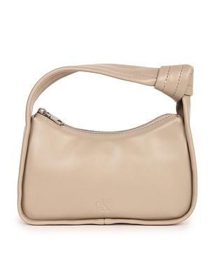 knotted handle solid hand bag