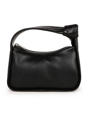 knotted handle solid hand bag