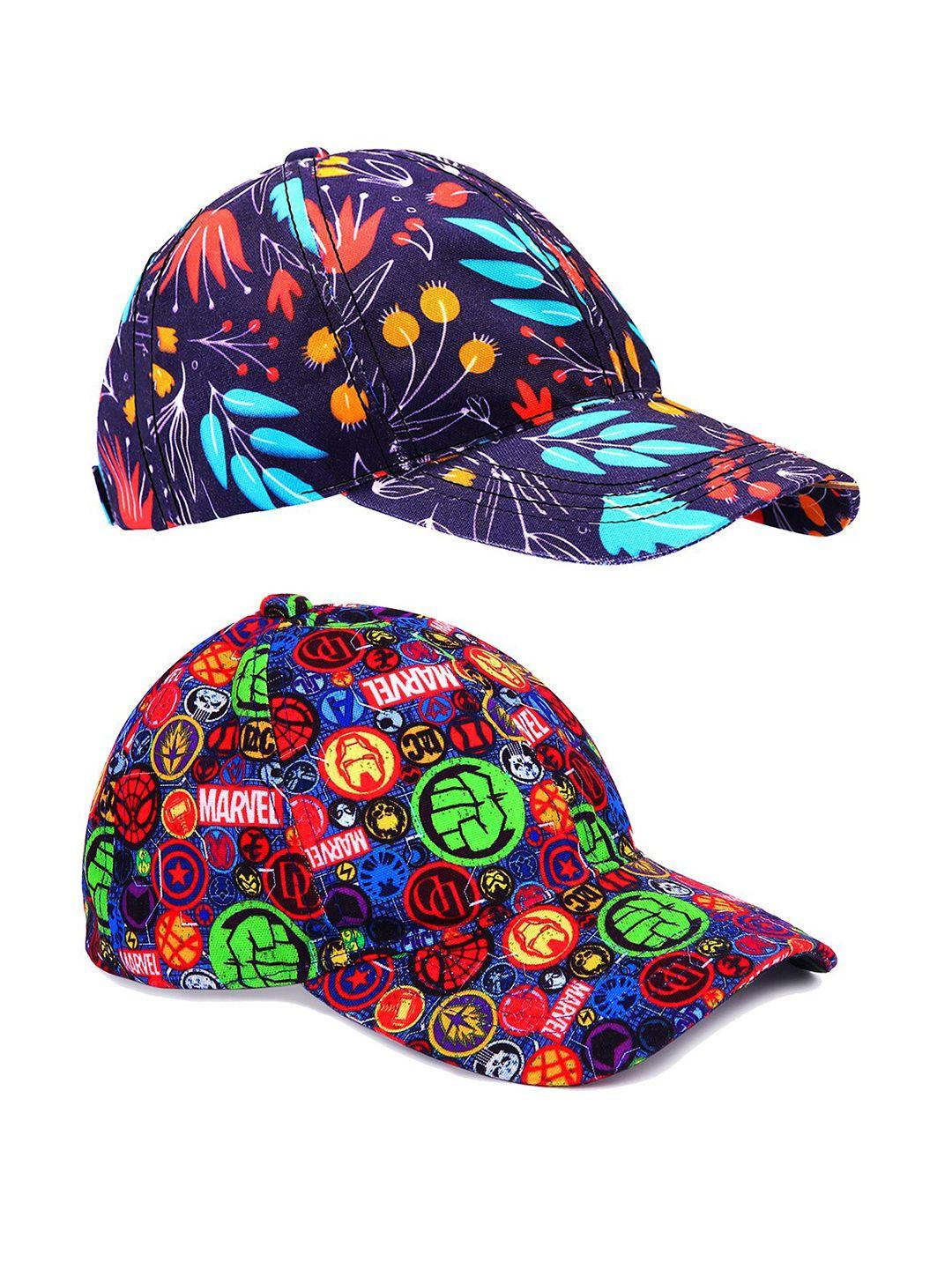 knotyy pack of 2 marvel printed snapback caps