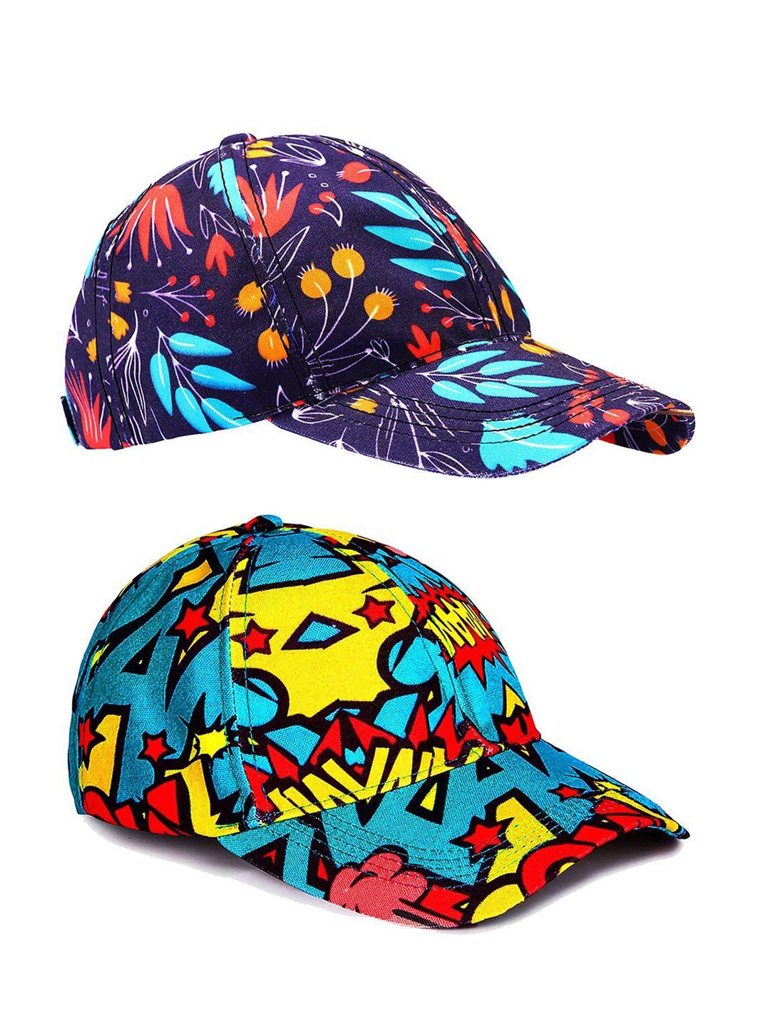 knotyy set of 2 printed snapback cap