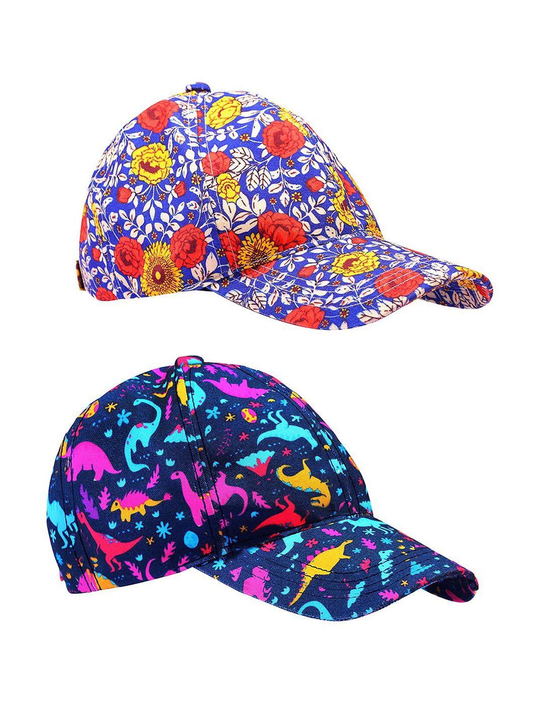 knotyy pack of 2 printed snapback caps