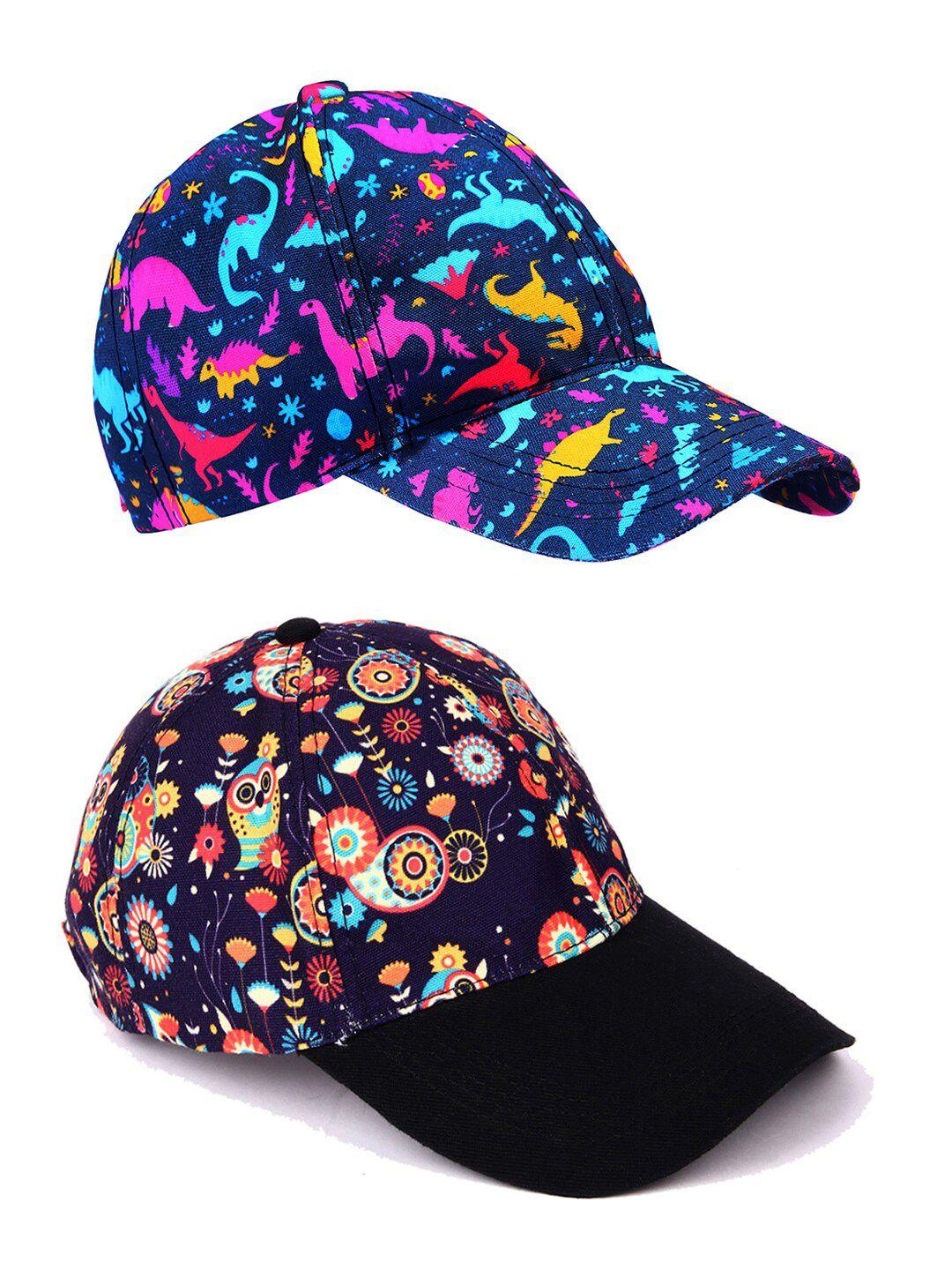 knotyy pack of 2 printed snapback caps