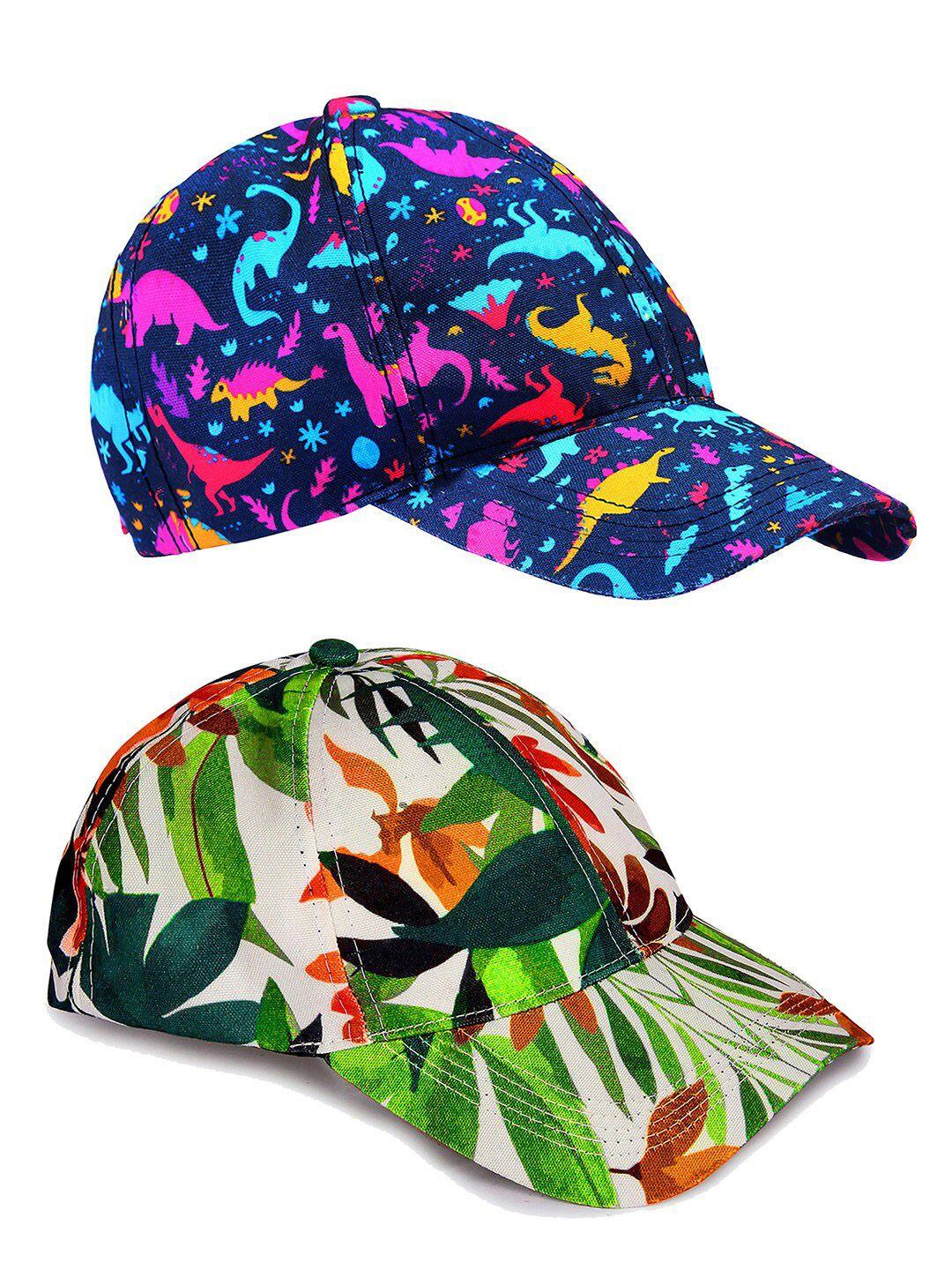 knotyy pack of 2 printed snapback caps