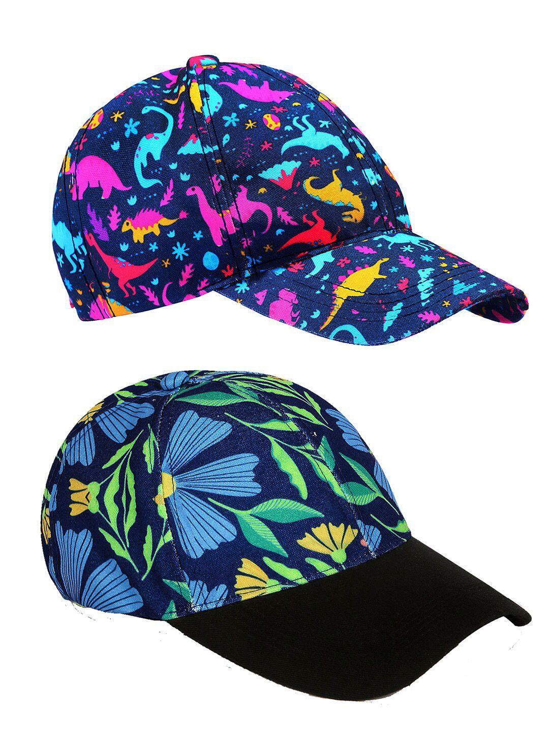 knotyy pack of 2 printed snapback caps