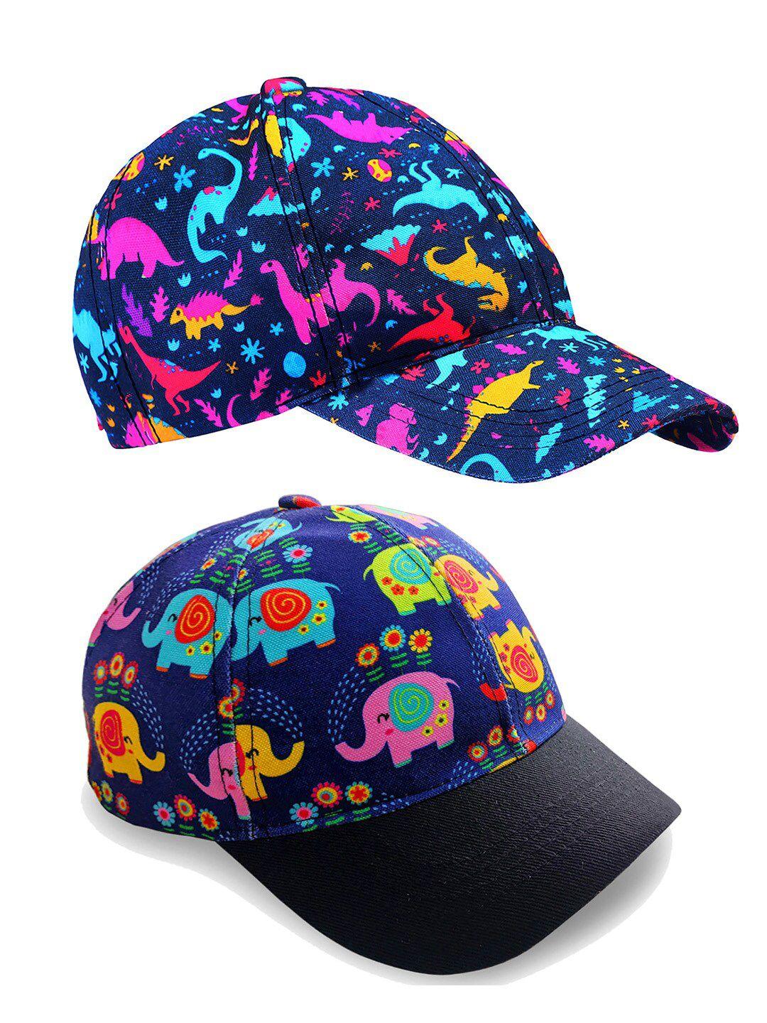 knotyy pack of 2 printed snapback caps