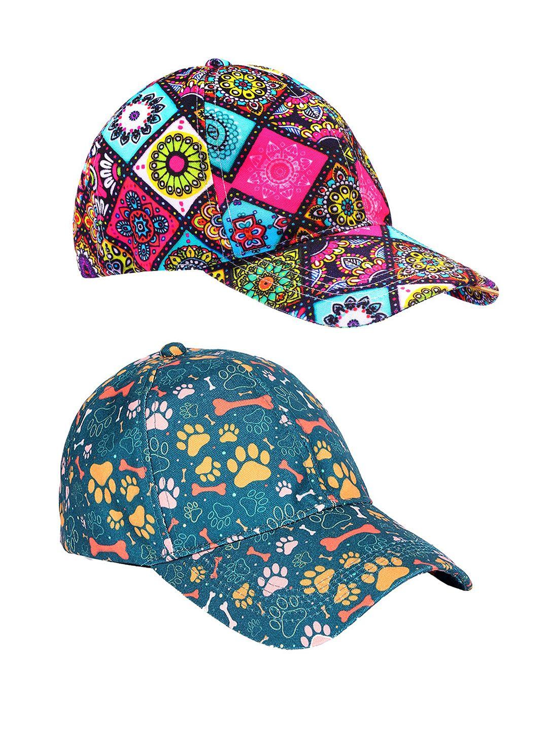 knotyy set of 2 printed snapback cap