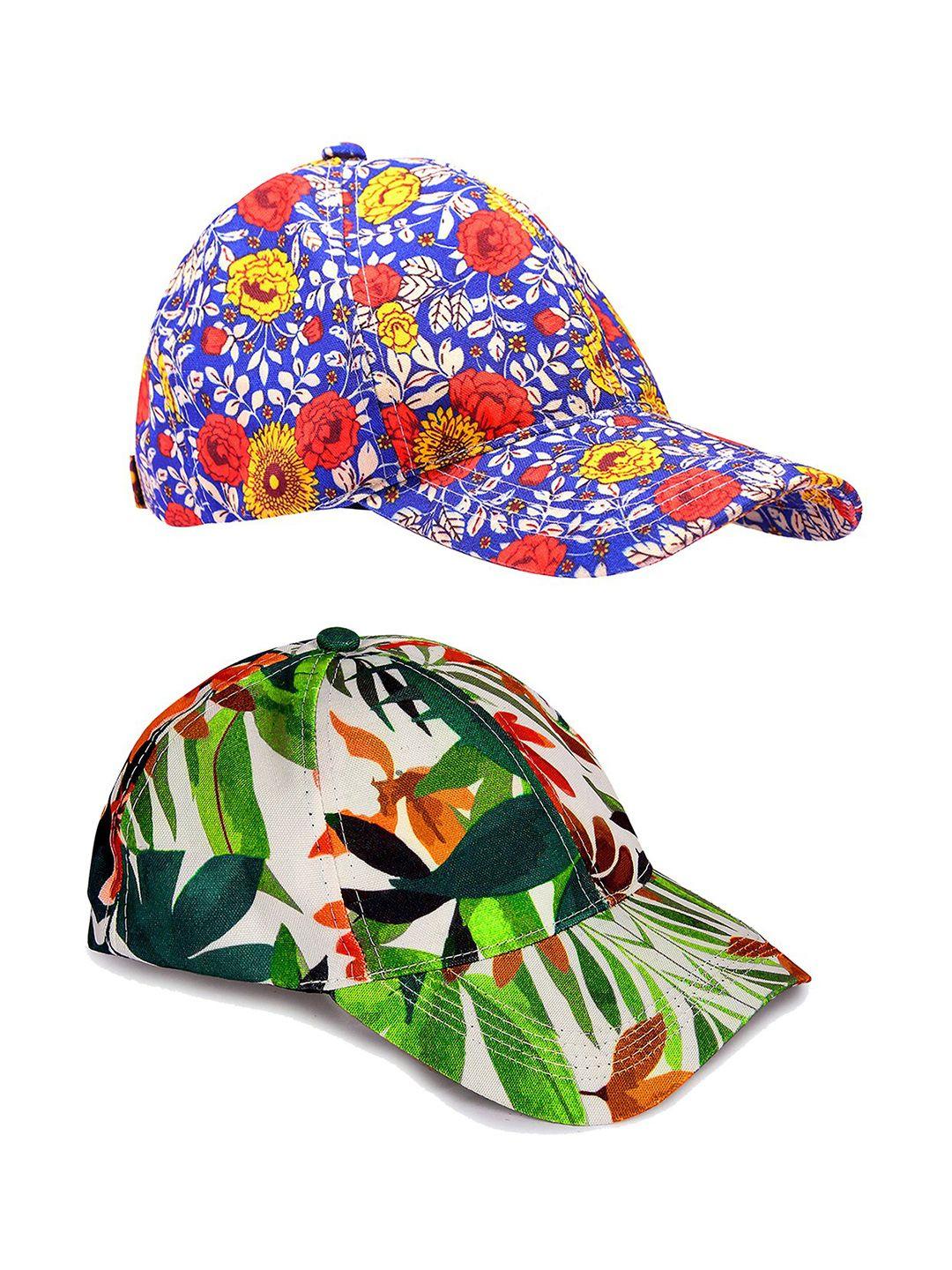 knotyy set of 2 printed snapback caps