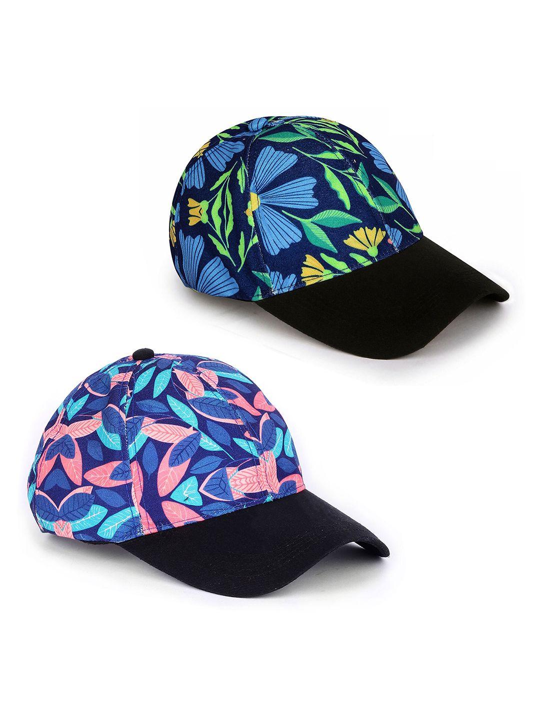 knotyy unisex blue & pink printed snapback cap