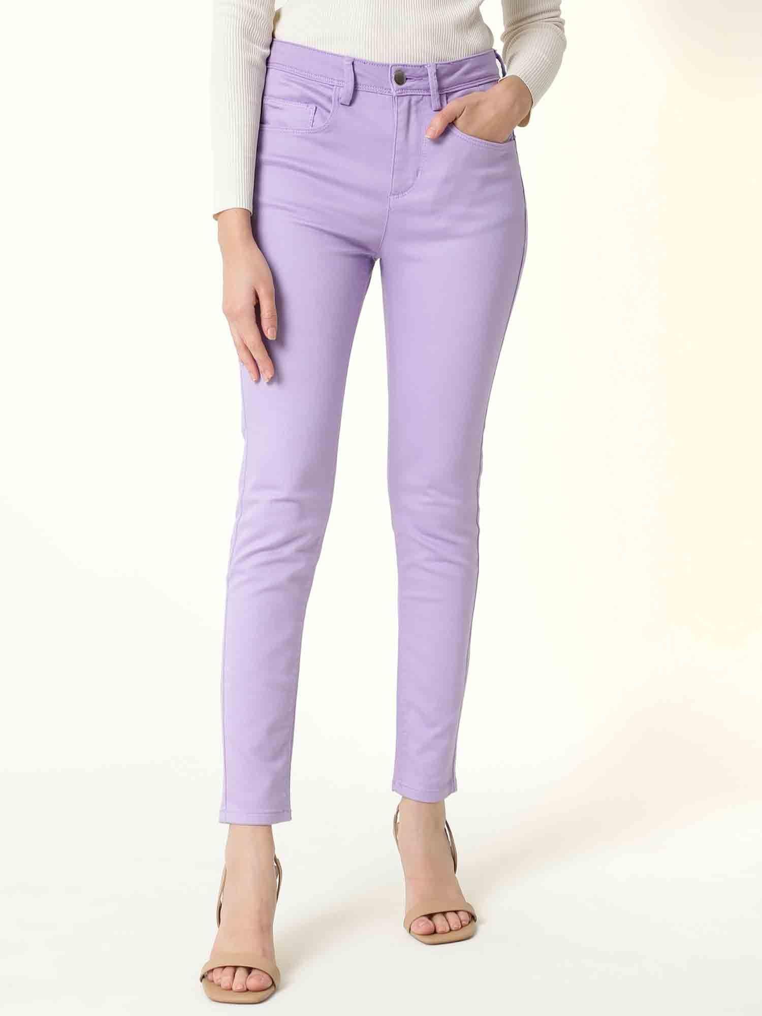 kocho purple denim pant