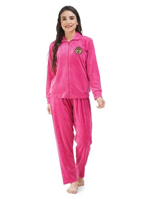 koi sleepwear dark pink sweatshirt with pyjamas