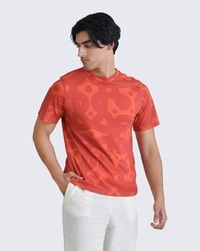 kolam printed regular fit crew-neck t-shirt