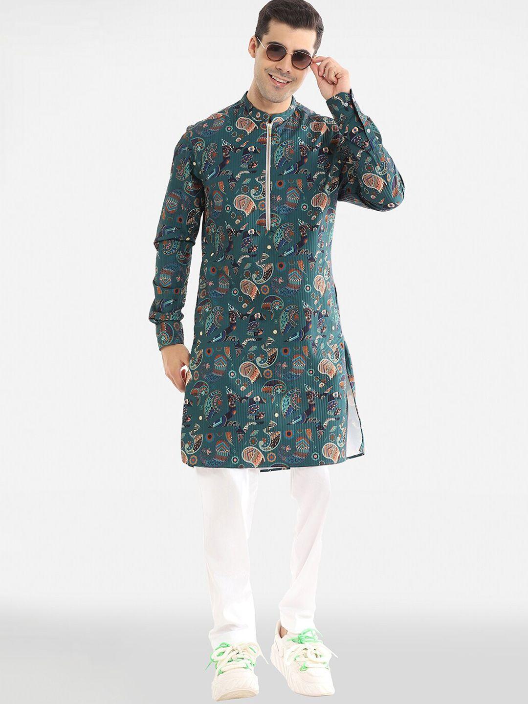 komal kothari ethnic motif printed kurta with pyjamas