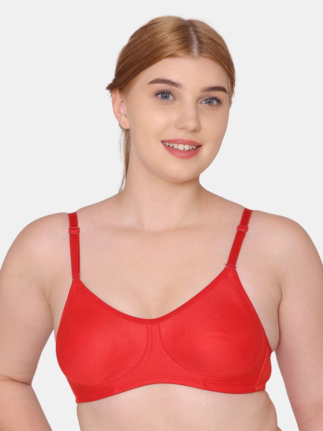 komli non-padded cotton rich full coverage bra