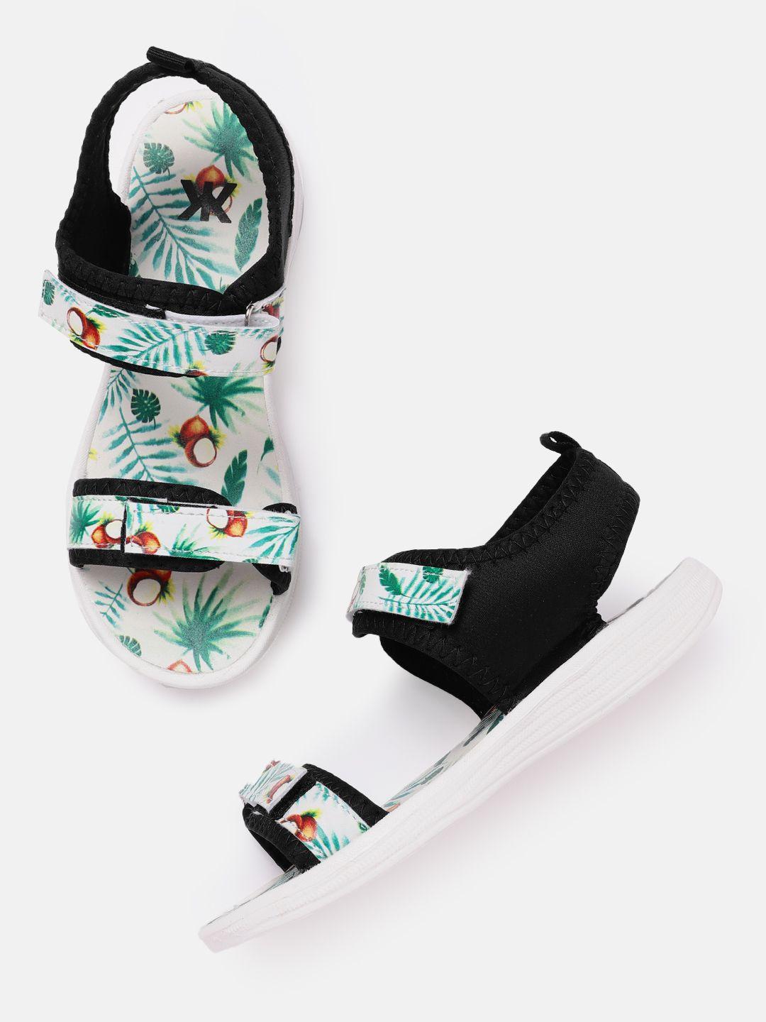 kook n keech women tropical printed sports sandals