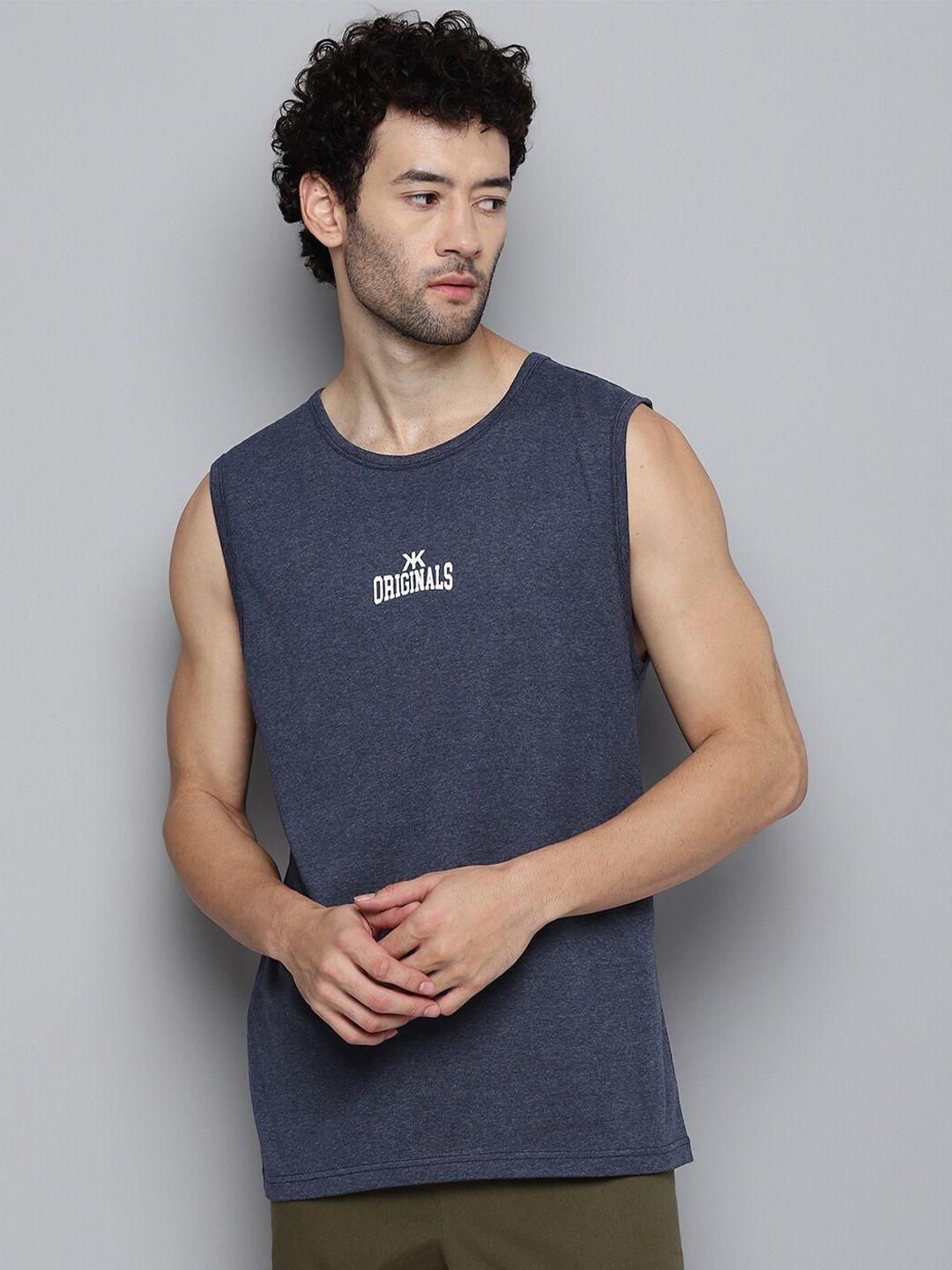 kook n keech blue regular fit cotton t-shirt