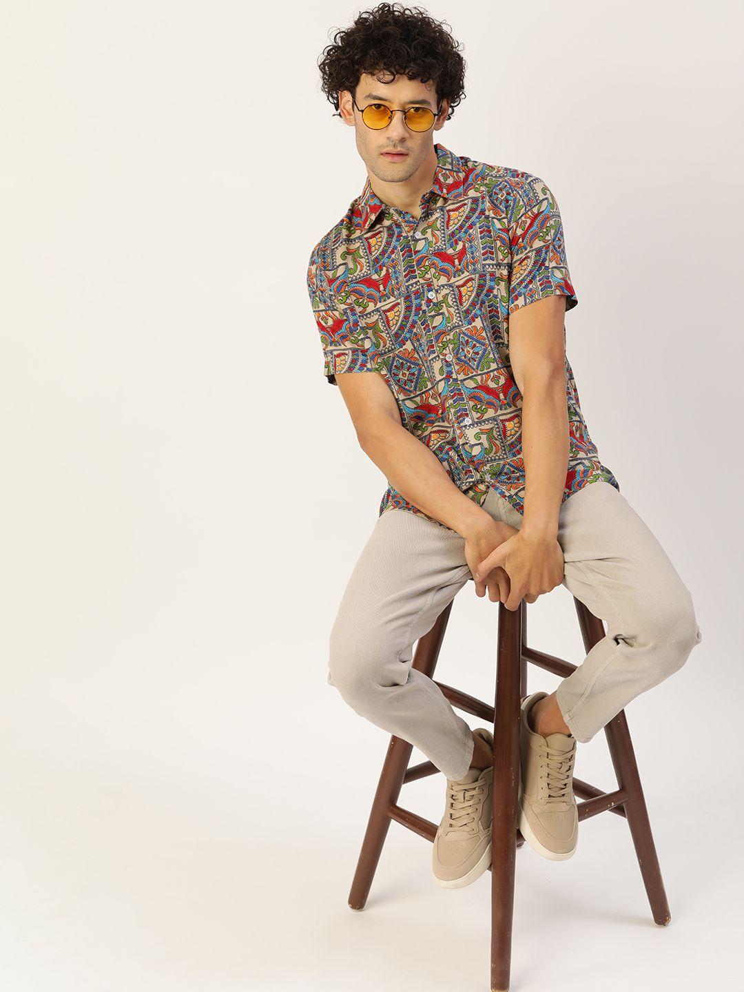 kook n keech classic printed casual shirt