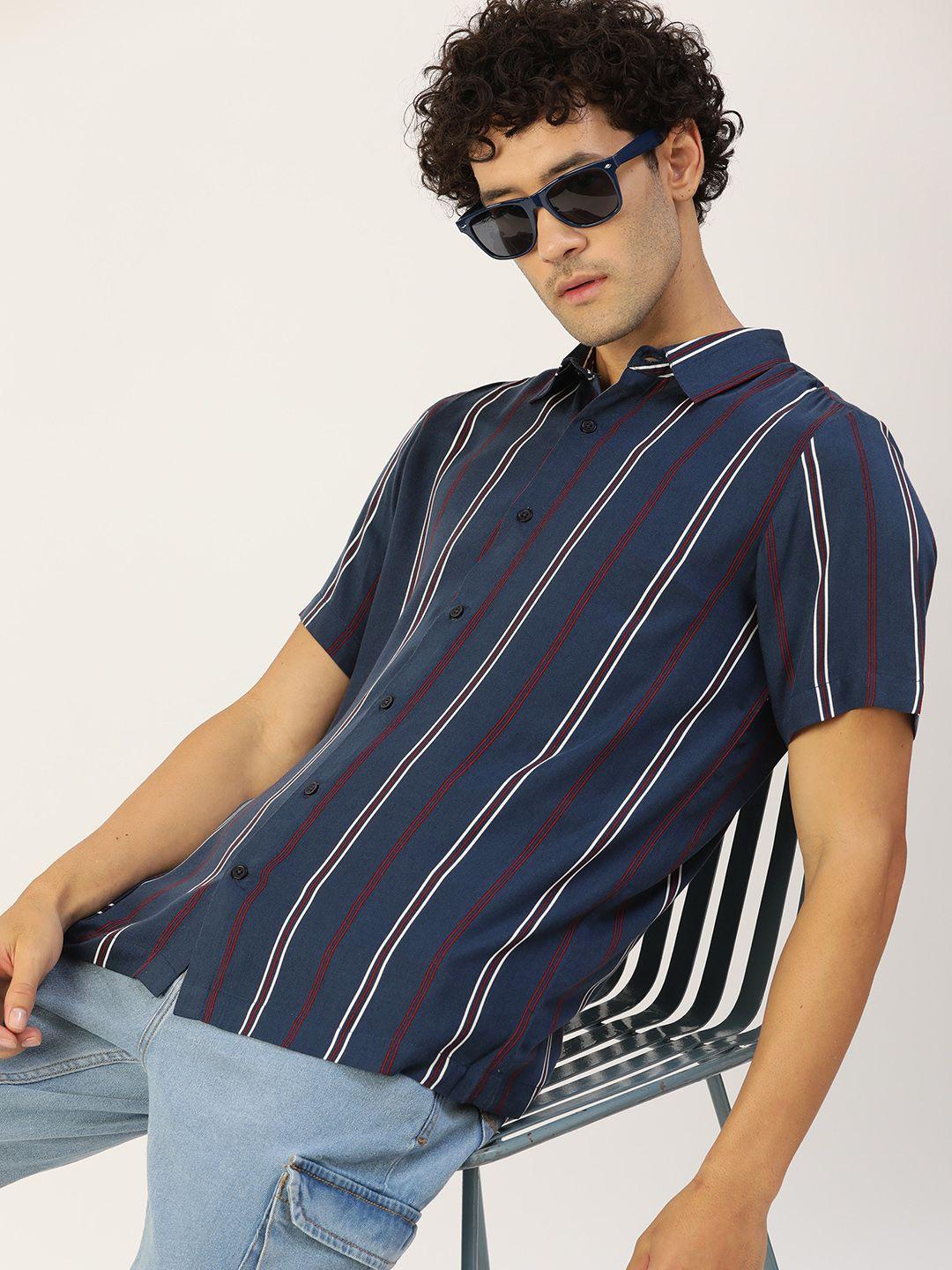 kook n keech classic striped casual shirt