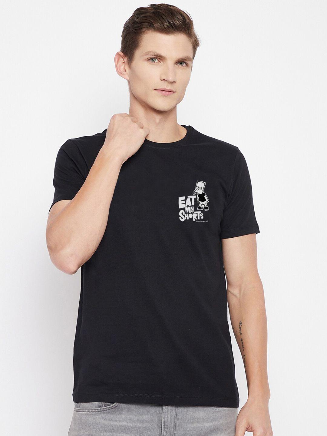 kook n keech disney men black t-shirt