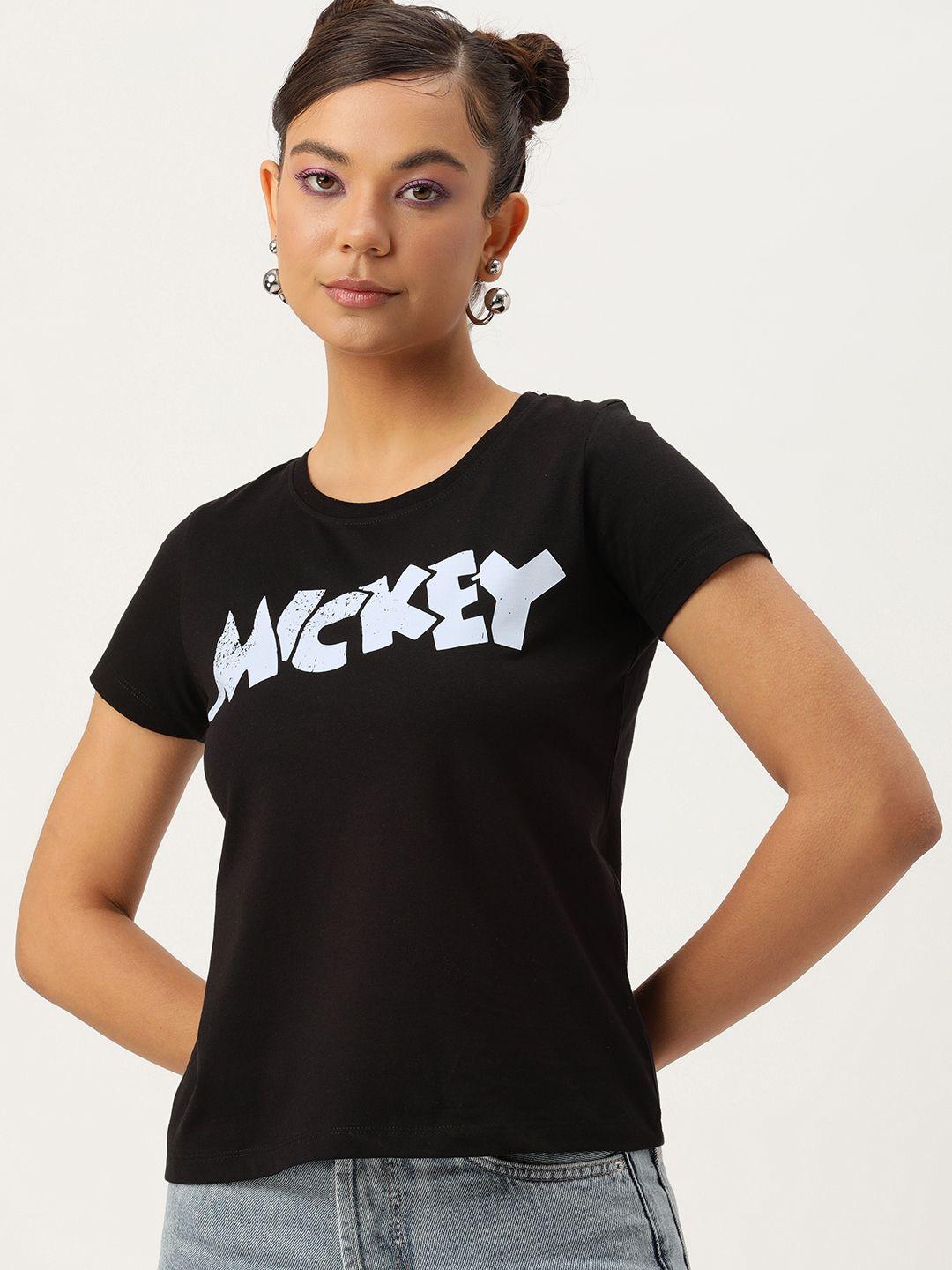 kook n keech disney women mickey mouse printed t-shirt