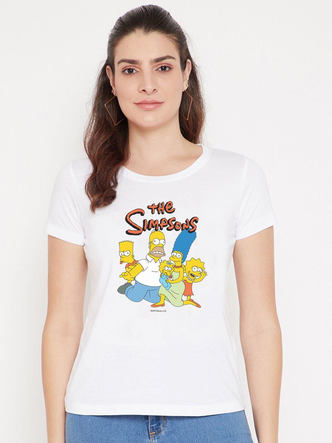 kook n keech disney women white printed t-shirt