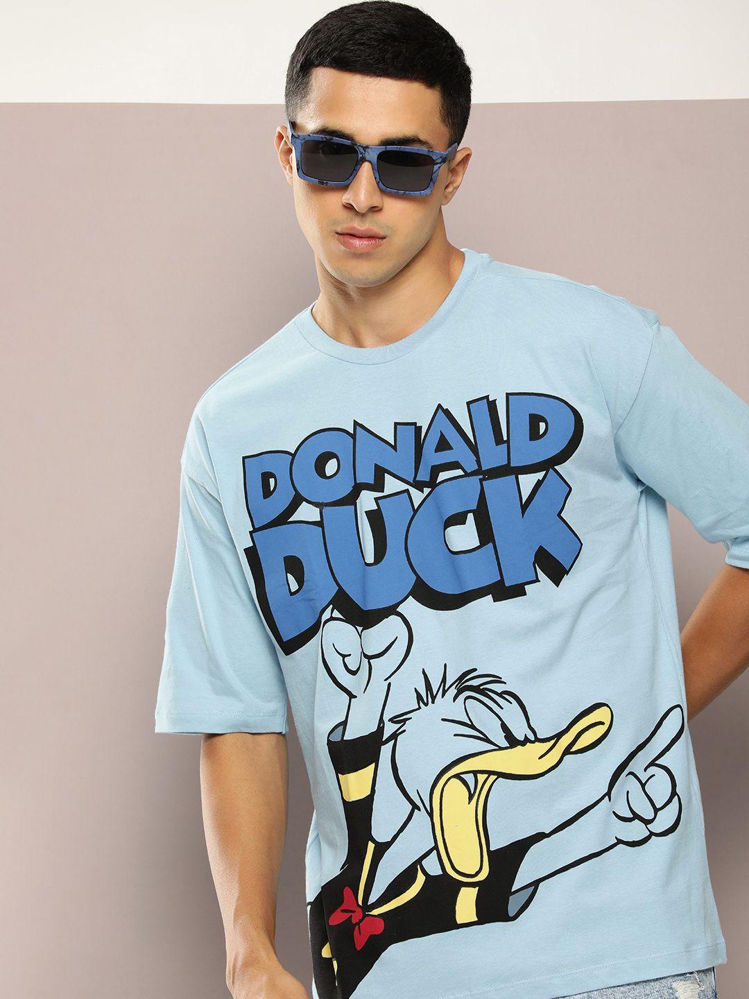 kook n keech donald duck printed oversized pure cotton t-shirt