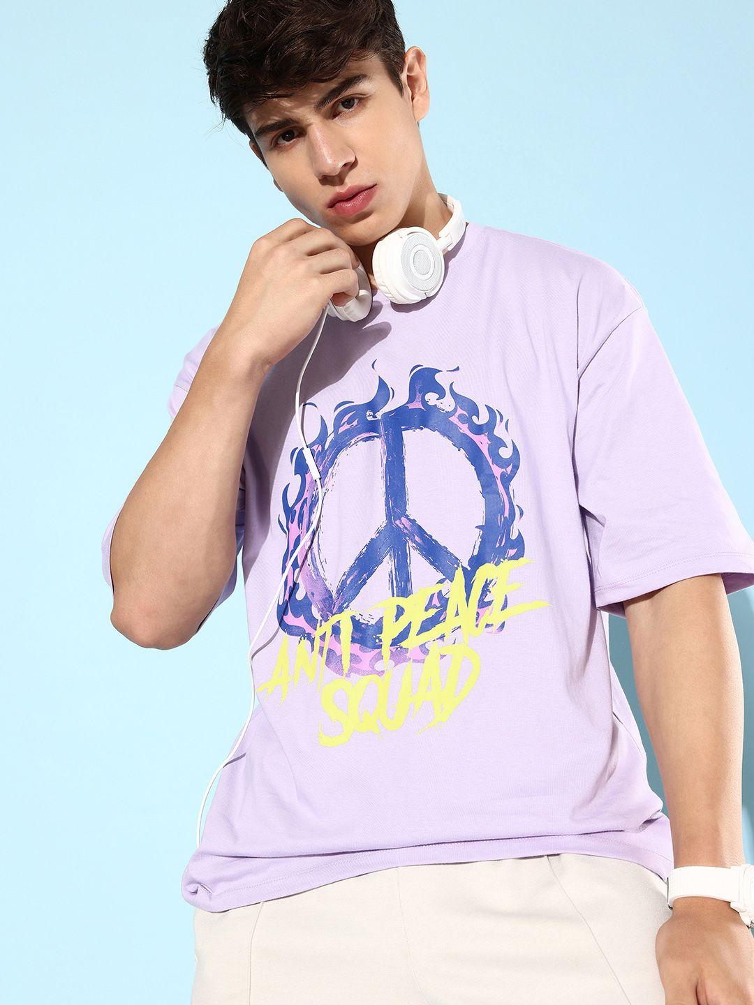 kook n keech lilac lavender printed back street boys hyper hypo pure cotton t-shirt