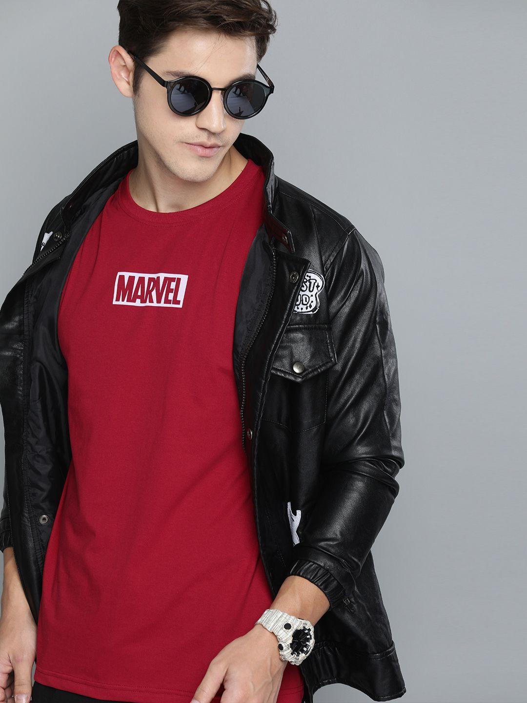kook n keech marvel men red solid round neck pure cotton t-shirt
