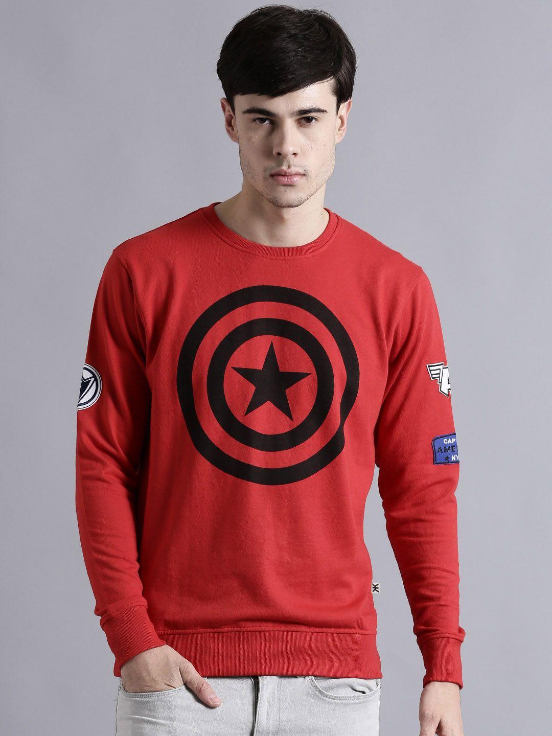 kook n keech marvel red printed sweatshirt