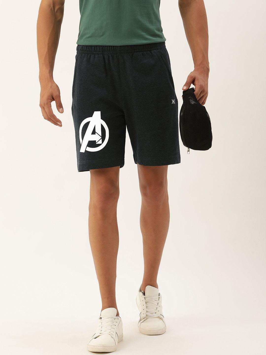 kook n keech men avengers printed shorts