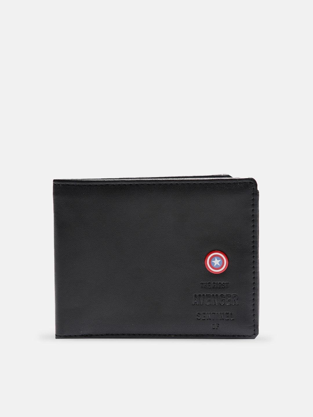 kook n keech men black solid two fold wallet