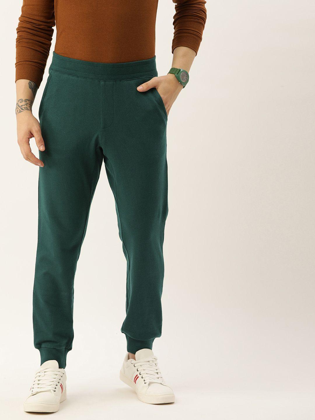 kook n keech men green solid joggers