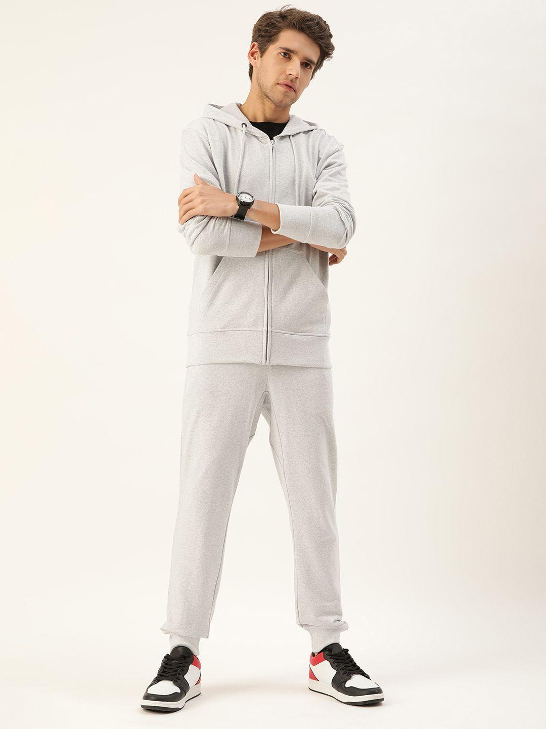 kook n keech men grey melange solid tracksuits