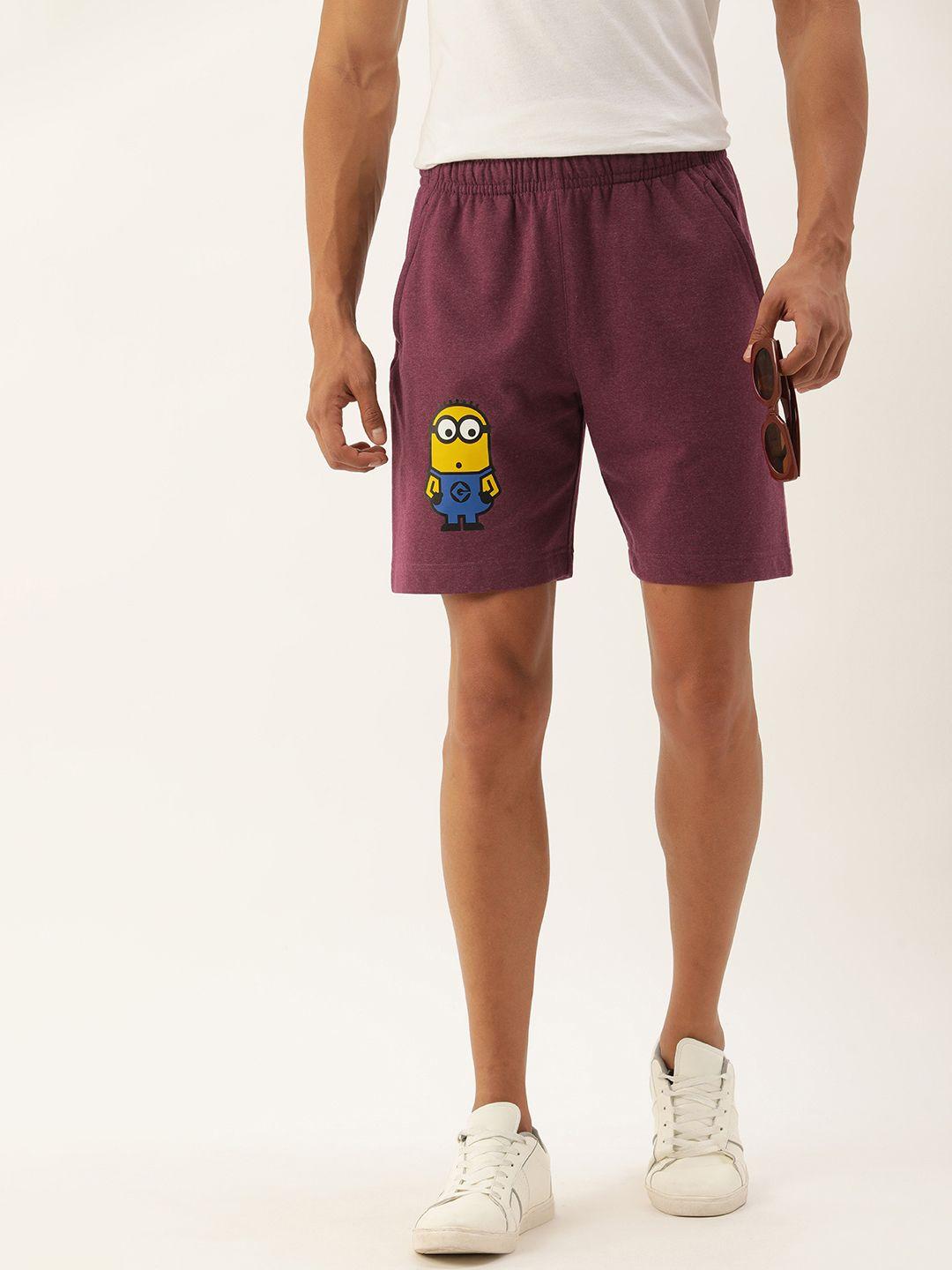 kook n keech men minions printed shorts