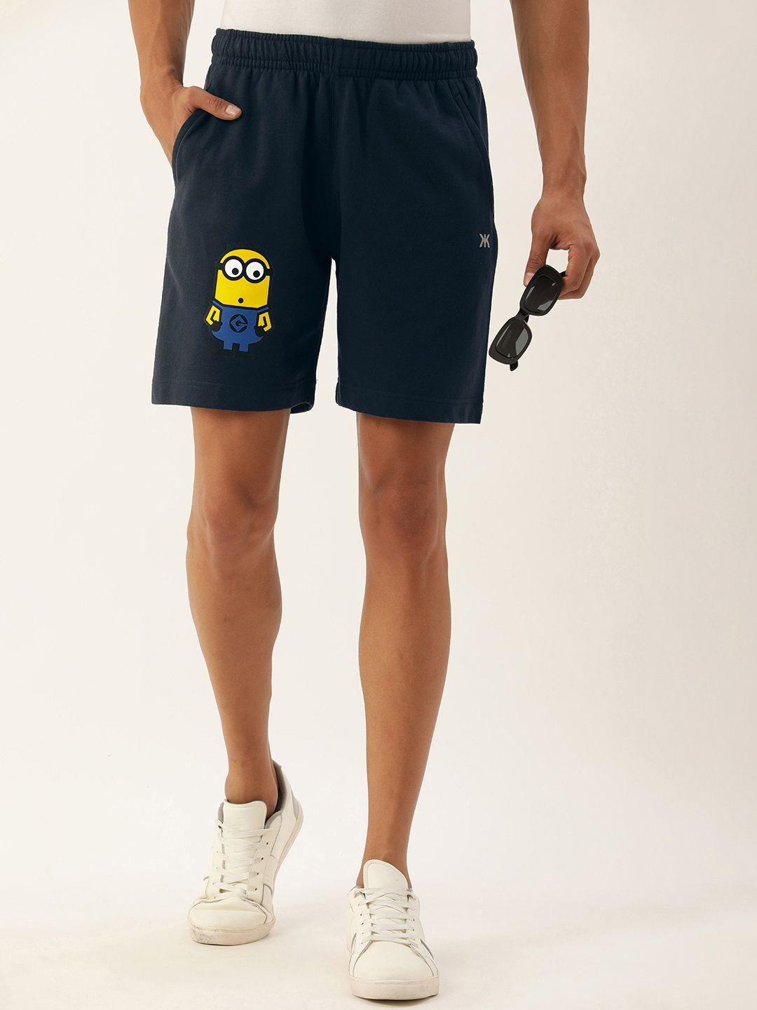 kook n keech men minions printed shorts