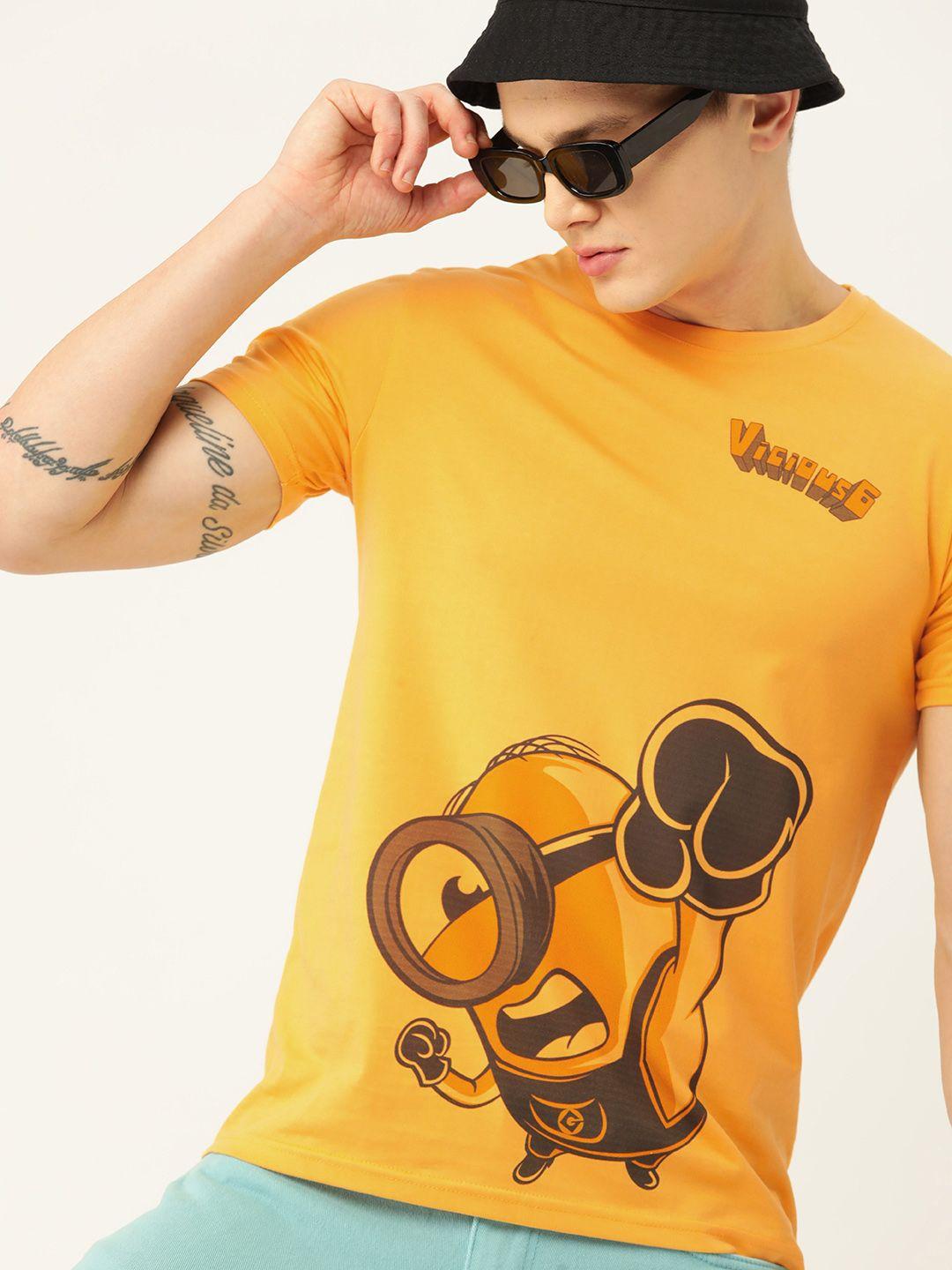 kook n keech men minions printed t-shirt