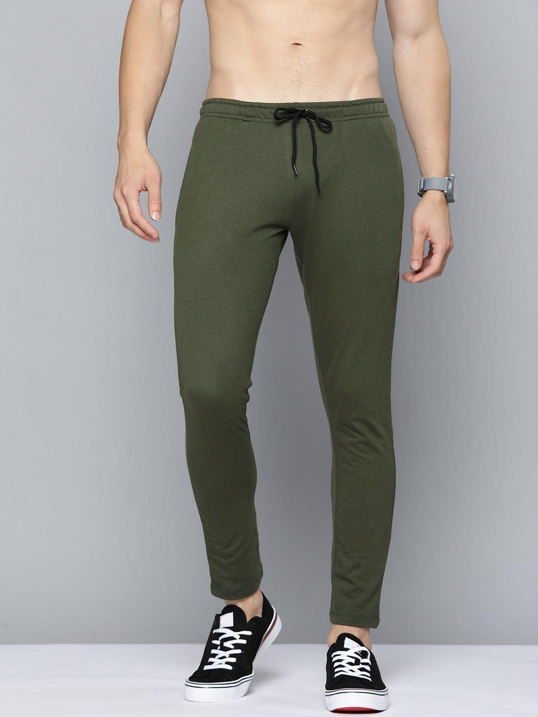 kook n keech men olive green solid track pants