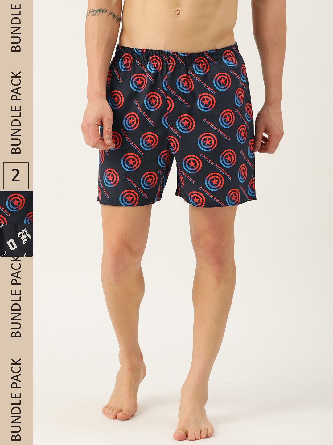 kook n keech men pack of 2 printed shorts