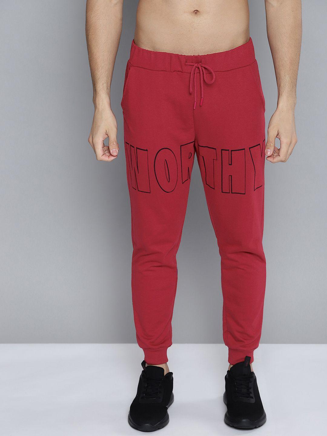 kook n keech men red printed joggers