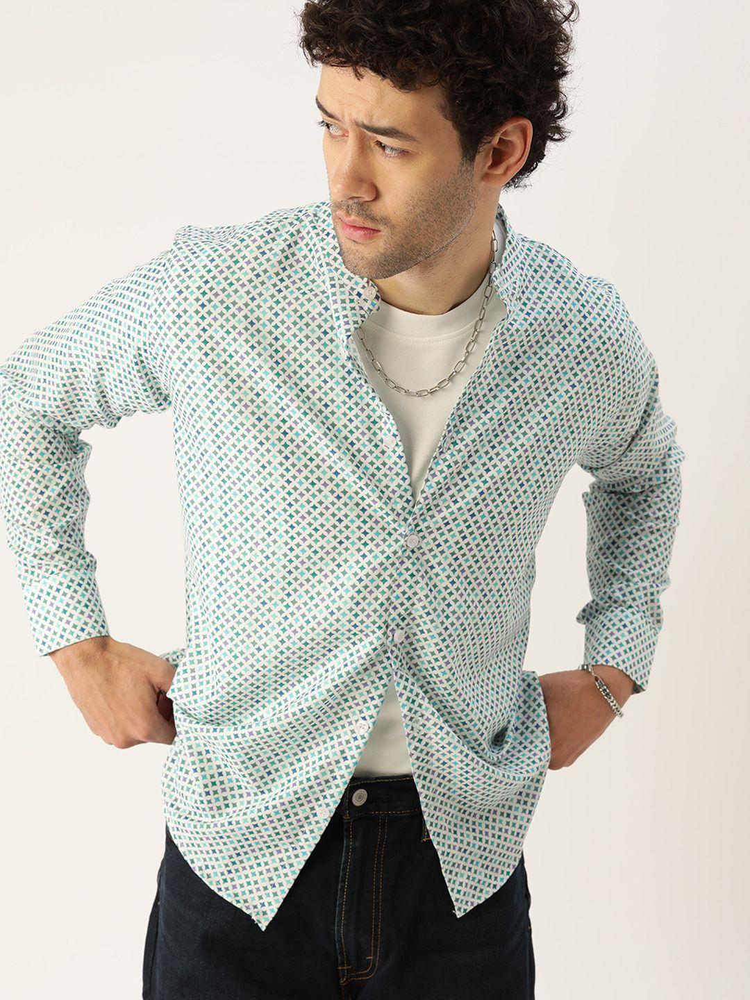 kook n keech men relaxed opaque printed casual shirt