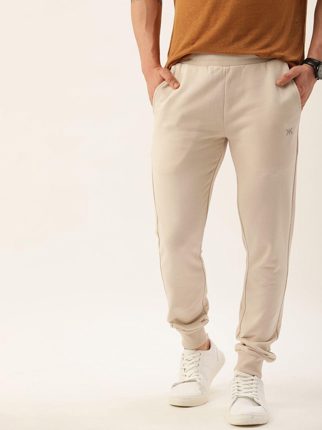 kook n keech men slim fit pure cotton joggers