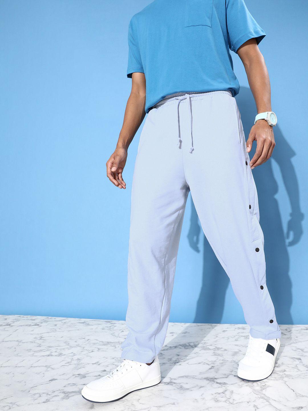 kook n keech men solid riveted track pants