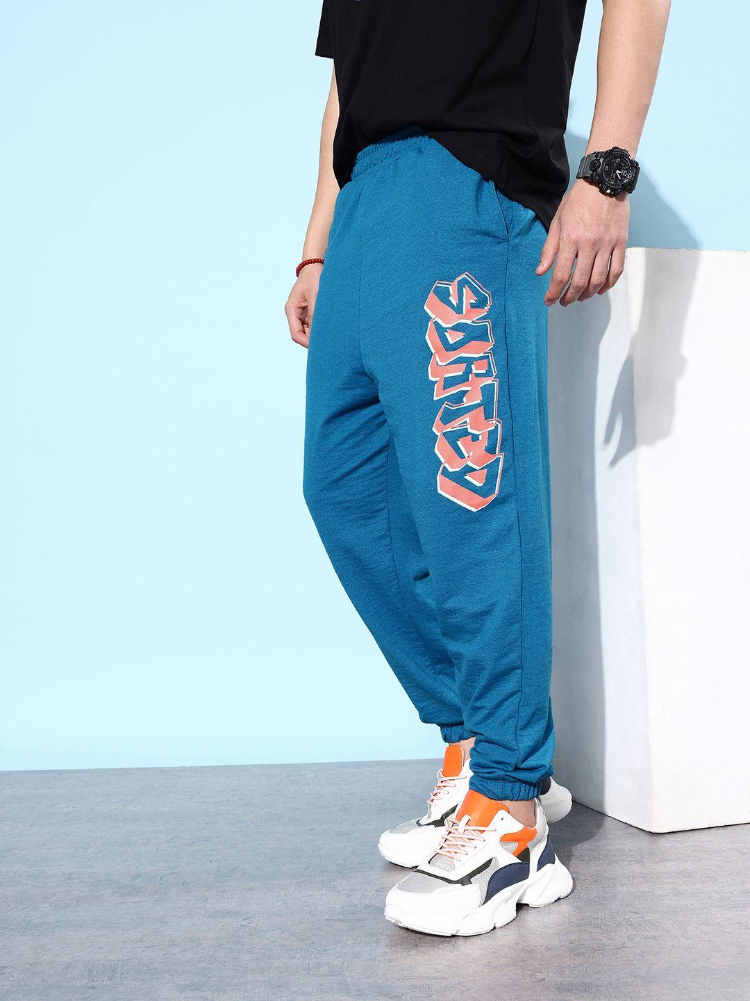 kook n keech men typography printed track pant