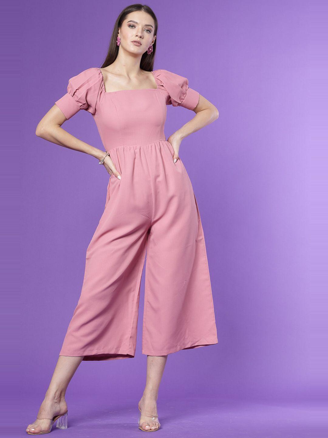 kook n keech pink off-shoulder fit & flare midi dress